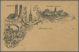 Ansichtskarten: Vorläufer: 1883 Ca, MÜNCHEN, Mehrbildkarte Mit U.a. Hofbräuhaus Und Frauenkirche, Un - Ohne Zuordnung