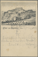 Ansichtskarten: Vorläufer: 1884, Gruss Vom Regenstein, Hotel Und Pension, Vorläuferkarte Mit Bahnpos - Ohne Zuordnung