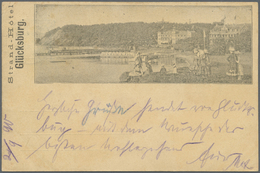 Ansichtskarten: Vorläufer: 1890, Glücksburg Strand-Hotel, Recht Frühe Karte Mit K2 GLÜCKSBURG 3.9.90 - Ohne Zuordnung