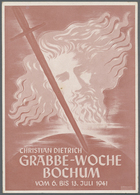 Br Ansichtskarten: Motive / Thematics: Dichter: 1941, "Christian Dietrich Grabbe-Woche Bochum Vom 6. Bi - Andere & Zonder Classificatie