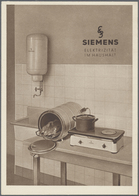 Ansichtskarten: Motive / Thematics: HAUSHALT: Ca. 1930/1950, "SIEMENS Haushaltsgeräte", 6 Karten, Da - Altri & Non Classificati