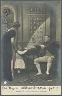 Ansichtskarten: Motive / Thematics: NAPOLEON: 1903, Two Picture Postcards "Napoleon Intime" Scene VI - Andere & Zonder Classificatie