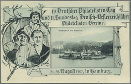 Ansichtskarten: Motive / Thematics: PHILATELISTENTAGE: 1897/1907, HAMBURG - "9. Dt. Philat.-Tag 1897 - Autres & Non Classés