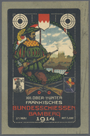 GA Ansichtskarten: Motive / Thematics: SCHÜTZEN, Bayerische Privatganzsache "XIII. Ober- Und Unterfränk - Sonstige & Ohne Zuordnung