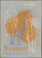 Ansichtskarten: Bayern: BUCHLOE, Maßschneiderei Santjohanser, Zwei Entwürfe Ohne Rückseitiger AK-Ein - Sonstige & Ohne Zuordnung