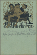 Ansichtskarten: Sachsen: DRESDEN, Künstlerkarte VEREIN-HANS-HOLBEIN, Gebraucht 1911 In Sehr Guter Be - Altri & Non Classificati