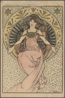 Ansichtskarten: Künstler / Artists: MUCHA, Alfons (1860-1939), Tschechischer Maler, Grafiker, Illust - Non Classés