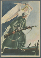 Ansichtskarten: Propaganda: 1935/1943, 28 Verschiedene Zum Teil Sehr Plakative Propagandakarten ITAL - Partis Politiques & élections