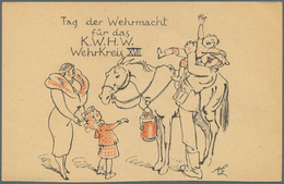 Ansichtskarten: Propaganda: 1938/1942, Winterhilfswerk "Tag Der Wehrmacht", Eine Kleine Garnitur Mit - Parteien & Wahlen