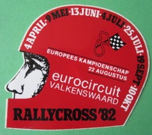 RALLYCROSS 1982 Valkenswaard - Autocollant Sticker Decal Adesivo - Stickers