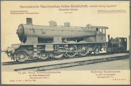 Ansichtskarten: Motive / Thematics: EISENBAHN, HANOMAG Maschinenbau Hannover Linden, Eine Interessan - Altri & Non Classificati