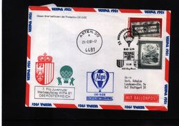 Austria / Oesterreich 1981 Ballonpost Interesting Cover - Balloon Covers