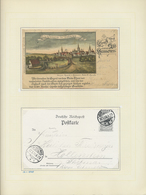 Ansichtskarten: Niedersachsen: HANNOVER: 1897/1920 (ca.), Ausstellungsmäßig Aufgezogene Sammlung Im - Altri & Non Classificati