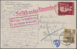 Ansichtskarten: 1900-1960, Partie Mit Rund 250 Zumeist Gebrauchten Karten, Schwerpunkt Dt. Und 3. Re - 500 CP Min.