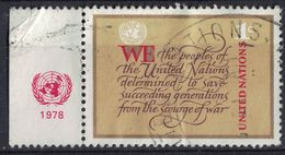 Nations Unies 1978 Oblitéré Used Charter Of UNO Charte De L'ONU Bord De Feuille SU - Used Stamps