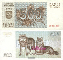 Lithuania 46 Uncirculated 1993 500 Talon - Lithuania