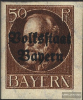 Bavaria 125B Unmounted Mint / Never Hinged 1920 King Ludwig With Print - Mint