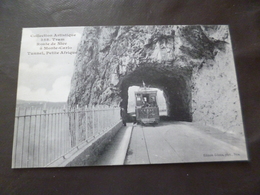 CPA 06 Alpes Maritimes Route De Nice à Monté Carlo Tunnel Petite Afrique  Tram Tramway TBE - Autres & Non Classés