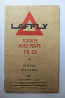Notice Moto Pompe Laffly P5 C2 - Matériel Et Accessoires