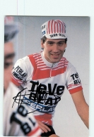 Alain DE ROO , Autographe Manuscrit, Dédicace . Cyclisme. 2 Scans.  Teve Blad Perlav 1984 - Ciclismo