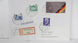 DDR-WU: R-Brief Vom Ersttag 2.7.90 Der Mögl. MiF Mit Bund, Alte U. DM-Ausg.der DDR, Portoger. Aus Gadebusch Knr:3344 Ua - Labels For Registered Mail