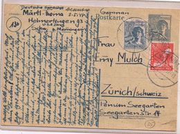 Postkarte  Helmertingen ( USA Zone ) ->Zurich Viaggiata 5/1948 - Entiers Postaux