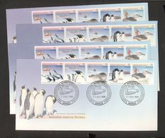 AAT Environment Conservation & Techn. 1988 Issue - 4 FDC Davis 28/12/88, Mawson21/12/88 Casey 14/12/88 Macquarie 10/88 - FDC