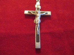 Pendentif /  Croix /Bois Et Métal /   Fin XIXéme Siécle       CAN738 - Godsdienst & Esoterisme