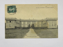 C.P.A. 17 Environs De MATHA, Le Château Chesnel, Timbre 1908 - Matha