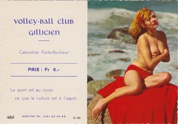 CALENDRIER PUBLICITAIRE SEXY -  GILLY  CHARLEROI BELGIQUE 1969 - Petit Format : 1961-70