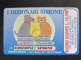 ITALIA SIP - 3256 C&C 165 GOLDEN - PRIVATE PUBBLICHE - DIZIONARI SIMONE CANE E GATTO 15.000 - NUOVA - Privées - Hommages