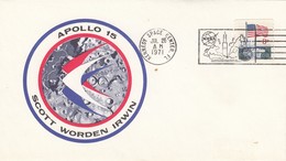 COVER APOLLO 15 - SCOTT WORDEN IRWIN - KENNEDY SPACE CENTER JUL. 26.1971  / 4 - America Del Nord