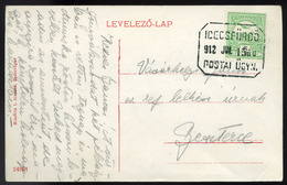 89121 IDECS SÓSFÜRDŐ / Ideciu De Jos 1912. Képeslap, Ritka és Szép Postaügynökségi Bélyegzéssel  /  IDECS SÓSFÜRDŐ 1912  - Used Stamps