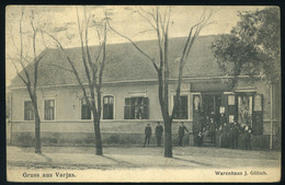 HUNGARY ROMANIA  VARJAS 1910. Régi Képeslap, Mozgóposta és Pályaudvari Bélyegzéssel - Hongarije
