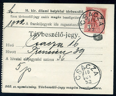 89278 CSACZA / CSÁCZA   HUNGARY SLOVAKIA Telephon Card, Nice Pmk! - Used Stamps