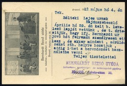 89302 BRASSÓ 1912. Céges, Reklám Levelezőlap Hajdúszoboszlóra - Oblitérés