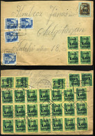 89286 MESZLEN 1945. Dekoratív Inflációs Levél, Postaügynökségi Bélyegzéssel Salgótarjánba - Used Stamps