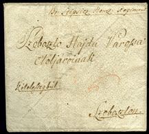 89327 1803. Báró Stipsicz 10. Huszárregiment , Bélyeg Előtti Boríték, Szép Viasz Pecséttel Szoboszlóra Küldve - ...-1867 Prephilately