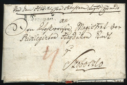 AUSTRIA 1786. Pre-postmarked Postmark From Troppau With Bilingual Content , Interesting - ...-1850 Voorfilatelie