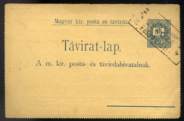 89408 CSACZA / CSÁCZA    1880. Cca. Távirat Lap Rész, Ritka Csacza  Távírda Bélyegzéssel - Used Stamps