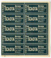 AVIATIKA COLOMBIA, Expedited Air Mail Label Block 10 - Colombia