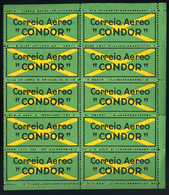 AVIATICS BRAZIL, Condor Air Mail Label Block 10 - Ongebruikt