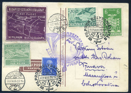 89504 BUDAPEST 1937. FILPROK Alkalmi Légi Levlap Csehszlovákiába Küldve - Used Stamps