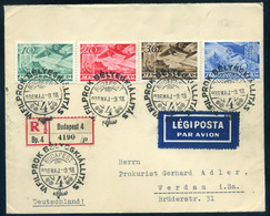 89502 BUDAPEST 1936. FILPROK Dekoratív Légi Levél Németországba Küldve - Used Stamps