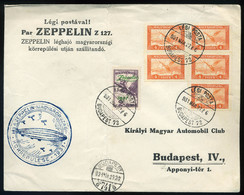 89484 1931. Zeppelin Magyarországi Körrepülése, Belföldi Légi Levél - Oblitérés