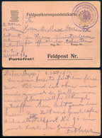 AUSTRIA WW1' 1914.Fieldpost Card, With Festungs Ballonabteilung Stamping - Covers & Documents