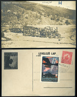 89581 I. VH. 1917. Felrobbantott Orosz állás,képeslap Hadi Repülő Kiállítás Bélyegzéssel,levélzáróval - Used Stamps