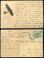 WW1  Austria, Aerial Field Postcard, Fliegeretappenpark Nr.4. Stamping - Covers & Documents