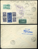 89732 1936 Budapest - Siófok Alkalmi Légi Járat Levelezőlap Balatonfüredi Ledobással, Kecskemétre Küldve - Used Stamps