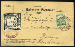 89617 1926. Przemysl Ballonposta Emlékrepülés Levelezőlap , Kiszombor/ Przemysl Memorial Balloon Flight Postcard - Gebruikt